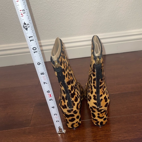 nwot j crew Leopard Print calf hair boots Boots - Picture 4 of 8
